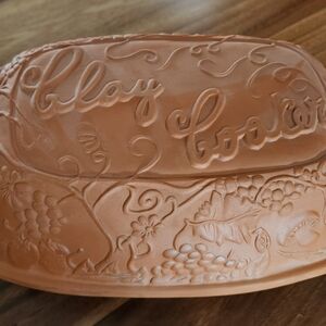 Clay Cooker with Floral Design